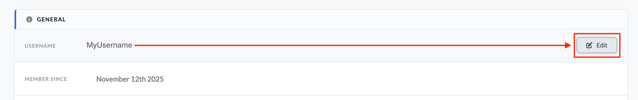 Username Change Flow